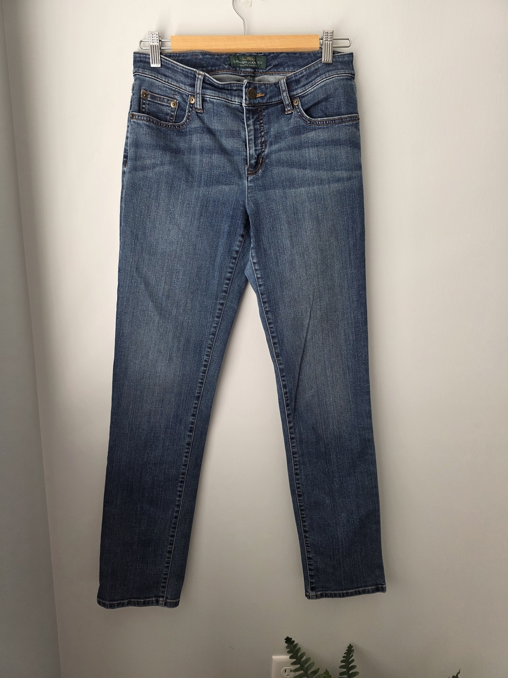 Lauren Ralph Lauren LRL Jeans Co Women’s Size 4 Medium Wash Straight Leg Denim - Picture 3 of 15